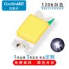 Diodo Emisor de Luz LED de Parche SMD de Alto Brillo del Fabricante 1206 Rojo, Amarillo, Azul, Verde, Blanco, Rosa, Púrpura
