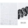 Suministro transfronterizo de pegatinas para uñas Red Sol Estrella Luna decoración 3D oro y plata pegatinas para uñas en blanco y negro pegatinas adhesivas para uñas