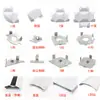 Pantalla Oficina Escritorio Hardware Accesorios Aleación de Aluminio Soporte para Tarjetas de Partición Borde de Estación de Trabajo Hebilla de Fijación para Patas de Mesa T45