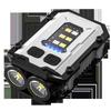 Lanterna chaveiro para exterior fonte de luz dupla luz forte mini lanterna lâmpada de capacete aviso lâmpada de trabalho lâmpada para corrida noturna pesca