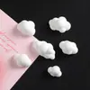 Pequenos Acessórios 3D de Resina Colorida Fosca em Formato de Nuvem para DIY de Cases de Celular com Cola de Creme, Fivelas de Sapato e Materiais para Acessórios de Cabelo