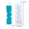 Molde para Velas de Línea Geométrica en Forma de S Columna Ondulada DIY Jabón Hecho a Mano Molde de Silicona Adornos para Velas