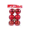 Bola de Luz de Natal Bola Brilhante Galvanizada Bola Fosca com Pó Pingente de Árvore de Natal Guirlanda Bola Decorativa de Rattan 6cm Bolas Coloridas