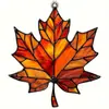 Nuevo llavero colgante de hoja de arce acrílico de venta caliente transfronteriza, adorno para espejo retrovisor de coche, decoración de árbol de Navidad