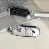 Peine de Cojín de Aire Gato Kt Plegable Portátil Peine de Bolsa de Aire para Mujeres Uso en Casa Peine Espejo con Forma de Corazón Girly Peine de Cojín de Aire Integrado