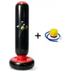 Columna de Boxeo Inflable para Niños Dinosaurio Volteador Saco de Boxeo PVC Engrosado Relleno de Agua Juguete Vertical Entrenamiento en Casa