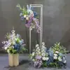 Nuevo estilo boda arreglo de suelo de dinero grande banquete de boda flor de seda simulada producto terminado decoración arreglo floral guía de camino arte floral de boda