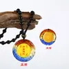Nuevo Estilo Colgante Vajra Mantra de Vidrio Redondo Ovalado de Plástico Colgante Collar Gran Compasión Nudo Fijo Regalo Budista