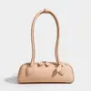 2024 Bolsa de Salsicha Estilo Francês de Nicho Couro Genuíno Couro Bovino Bolsa de Axila Bolsa Baguete Feminina Bolsa de Ombro de Alto Padrão Bolsa de Mão Feminina