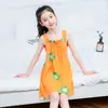 Camisola Infantil de Verão 2026 Vestido Fofo de Desenho Animado Doce com Alça para Meninas Roupa de Casa Fresca e Respirável Camisola