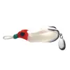 Rã Trovão Modificada 13G Sapo Venenoso Slot de Sangria Superior Gancho Duplo com Folha de Ruído Material de Silicone Pesca Remota ao Ar Livre Isca para Peixe Preto