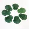 Pingente de Buda de Esmeralda com rosto sorridente feminino Buda Maitreya pingente de imitação de jade seguro rosto sorridente Buda pingente colar imitação de Buda de Jade