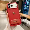 Pônei Dourado Adequado para Apple 17Pro Ano do Cavalo Modelo de Ano Novo Iphone16 Suporte Espelhado Capa de Celular 15/14