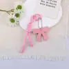 Llavero Colgante Creativo Nuevo Estilo Miu de Cuero con Lazo para Coche, Bolsas y Fundas de Teléfono, Versátil para Parejas