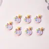 Decoraciones Lindas de Flores y Abejas de Dibujos Animados para Uñas Resina Adorables Accesorios para Uñas DIY Pegamento Cremoso Piezas Pequeñas