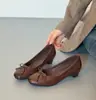 Zapatos de Mujer Mary Jane con Tacón Grueso y Lazo de Piel de Oveja, Punta Redonda, Boca Baja, Estilo Negro Sencillo, Zapatos de Tacón Alto sin Cordones