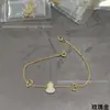 Collar de Qilin Rojo de Año Nuevo Calabaza Roja para Mujer Oro Rosa 18K Jade Verde Estilo Chino Diamante Incrustado Cadena Clavicular Doble Calabaza