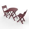 Cadeira Dobrável de Plástico à Prova d'Água para Pátio e Exterior, Cadeira de Jantar para Jardim, Varanda, Banqueta de Lazer, Mesa e Cadeira de Chá para Uso Doméstico e Exterior