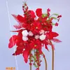 Accesorios de boda arreglo floral de suelo flor phalaenopsis decoración de salón de bodas arreglo floral arte floral decorativo arreglo floral de pasillo