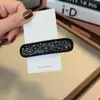 Grampo retangular de gota d'água com strass de alta qualidade, borda requintada, grampo BB, clipe lateral para franja feminina, clipe para cabelo solto, adorno de cabeça