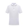 Polo de Verano Ice Ion a Rayas en el Cuello de Manga Corta Personalizado para Negocios Casual Ropa de Trabajo Camiseta con Logo Estampado