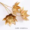 Flores Artificiales Doradas, Arreglo Floral de Cubeta de Bendición de Año Nuevo, Material Floral para Salón de Bodas de Eucalipto y Frutos de Acebo, Adornos Chinos