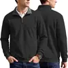 Sudadera deportiva con cuello alto de jacquard texturizado para hombre, importación TK estilo americano, primavera y otoño, con bolsillo con cremallera