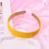 Tiara de Couro Colorida 2,5cm para Mulheres Estilo Dopamina Acessório de Cabeça Versátil Moda Acessórios de Cabelo Estilo Coreano Modelo Mais Vendido Transfronteiriço