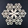Colgantes de Copo de Nieve de Madera Navideños Más Vendidos de Aliexpress, Colgantes Navideños Creativos de Copo de Nieve Calado, Juego de 10 Artesanías de Madera
