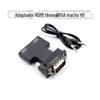 Conversor de áudio macho HDMI/VGA Conector HDMI para VGA HD Adaptador de monitor de computador