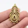 44x24mm 3.2g Material Multicolor para Manualidades Accesorios Fabricante Venta Directa Conectores para Pendientes de Pluma de Pavo Real