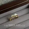 Colección de Anillos Abiertos Dorados con Circonita Brillante Vintage Moda Literaria Retro Estilo de Lujo Accesible Joyería de Mano de Gama Alta
