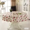 Toalha de mesa redonda de PEVA, toalha de mesa de plástico, toalha de mesa redonda para hotéis, toalha de mesa quadrada, à prova d'água, à prova de óleo, não requer lavagem