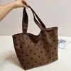 Nuevo Otoño/Invierno Lunares Linda Chica Pana 2026 Moda de Primavera de Moda Bolso de Hombro Único Bolso Tote