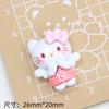 Lindo rollo de moño de dibujos animados accesorios de pegamento crema creativos hebilla de zapato material accesorios de resina joyería DIY pinza para el cabello