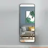 Espelho de Corpo Inteiro para Apartamento de Aluguel, Espelho de Corpo Inteiro de Chão para Casa, Quarto Estilo Ins, Decoração de Casa para Quarto Estilo Ins, Interior de Apartamento de Aluguel