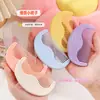 Peine de media luna de alta gama para flequillo color macarrón, lindo y portátil, peine de dientes finos, color sólido, regalo para mejores amigas, peine para peinar el cabello