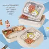 Geladeira Micro-ondas Marmita Marmita de Supermercado Atacado Aço Inoxidável Armazenamento de Alimentos com Tampa Caixa Selada Refeição de Estudante