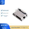Fornecedor Fabricante Soquete de Carregamento Android Micro5P Soquete Fêmea Borda Reta Plugue Frontal e Adesivo Traseiro Conector USB