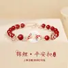 Pulsera con Hebilla de Seguridad de Pez Koi para Mujer, Nuevo Modelo 2025, Lujo Ligero Nicho Exquisito Regalo de Navidad para Novia