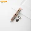 Acero inoxidable 304 alargado engrosado caja de perno oculto tipo caja perno de núcleo sólido perno de puerta de doble apertura invisible antirrobo