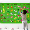 Amazon Educación Temprana Infantil 3D Bricolaje Tablero de Aprendizaje de Fieltro Tridimensional Juego de Mesa Tablero de Historias Tablero Ocupado de Fieltro Fabricante En Stock