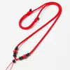 Collar con Cordón de Jade Tejido a Mano para Hombres y Mujeres, Cordón Ajustable con Colgante de Jade