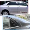 Adecuado para 08-13 Toyota Corolla Ventana Triangular Trasera Rejilla de Ventilación Persiana Modificación Decoración Exterior para Coche Accesorios