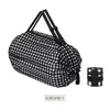 Bolsa de Almacenamiento Plegable de Nylon Tridimensional Japonesa para Viaje con Patrón Impreso, Bolsa de Almacenamiento Portátil para Compras de Supermercado