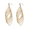 Pendientes Colgantes Ovalados de Circonita Transfronterizos Europeos y Americanos, Moda Retro, Temperamento Exquisito, Lujo Ligero, Pendientes de Alta Gama