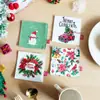 Posavasos de Doble Capa con Estampado Navideño para Taza