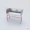 Nova Mesa de Abate de Peixes Comercial em Aço Inoxidável, Mesa Operacional para Corte de Frutas e Abate de Frango, Pato e Peixes Vivos para Hotel Supermercado, Mesa de Lavagem e Corte