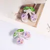Nuevas Cuentas Sueltas de Aleación de Doble Cara Tridimensional con Cereza y Pedrería, Agujero Recto, Accesorios para Joyería con Cuentas para Cadena de Teléfono Llavero DIY