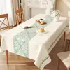 Mantel Moderno Minimalista, Impermeable, Resistente al Aceite, Mantel sin Lavado, Lujo Ligero, Tacto de Alta Gama, Mantel Engrosado, Mantel Rectangular para Mesa de Café